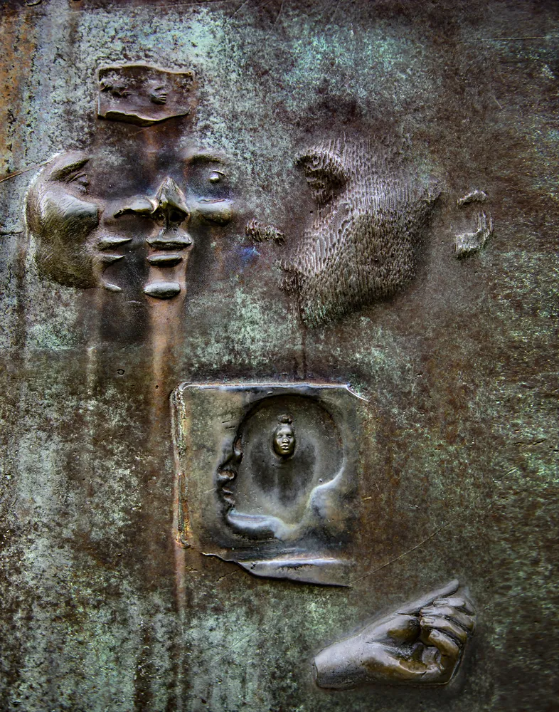 Bronze relief installation