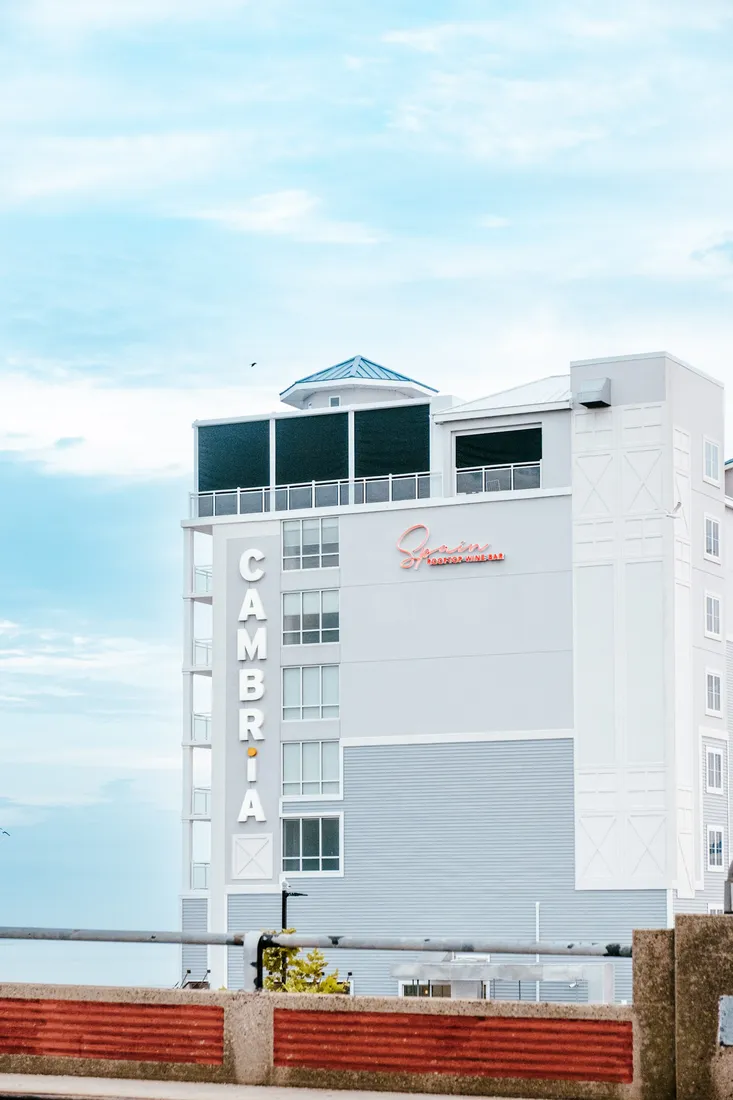The Cambria Hotel in Ocean City, home of Spain Wine Bar on its rooftop